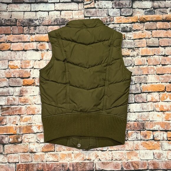 Hollister Olive Green Women's Puffer Vest Size Medium - Picture 3 of 10